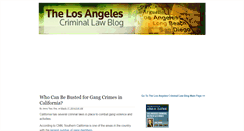 Desktop Screenshot of losangelescriminallegalblog.com