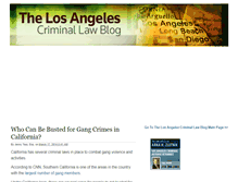 Tablet Screenshot of losangelescriminallegalblog.com